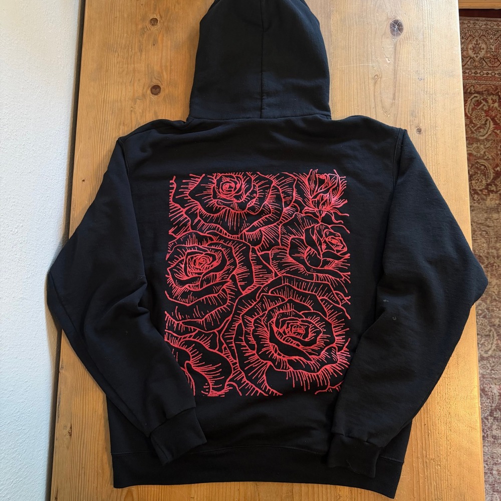 Ceremony Hardcore Band Hoodie Champion Black Graphic Punk Rock Mens Large